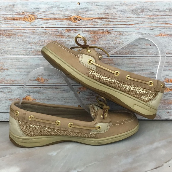 Sperry Top-Sider Women’s Angelfish in Gold Glitter size 6 EUC - Picture 6 of 9